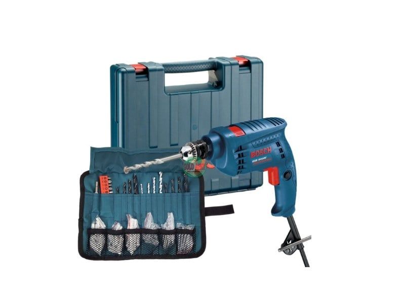  Máy Khoan Động Lực Bosch GSB 10 RE (valy nhựa, bộ mũi khoan + đầu vít) 