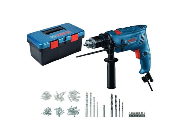  Máy Khoan Động Lực Bosch GSB 600 Hộp Công Cụ 