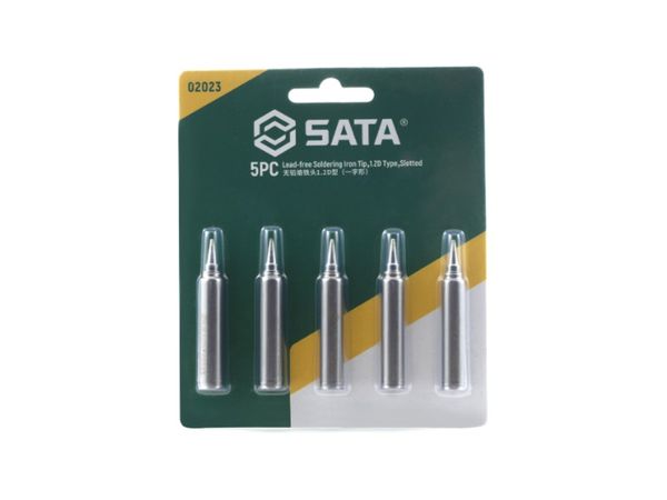  Bộ Mỏ Hàn 1.2D Mũi Phẳng (Bộ 5 Cái) SATA 02023 