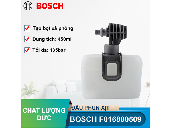  Đầu phun xịt có bình xả phòng Bosch (F016800509) 