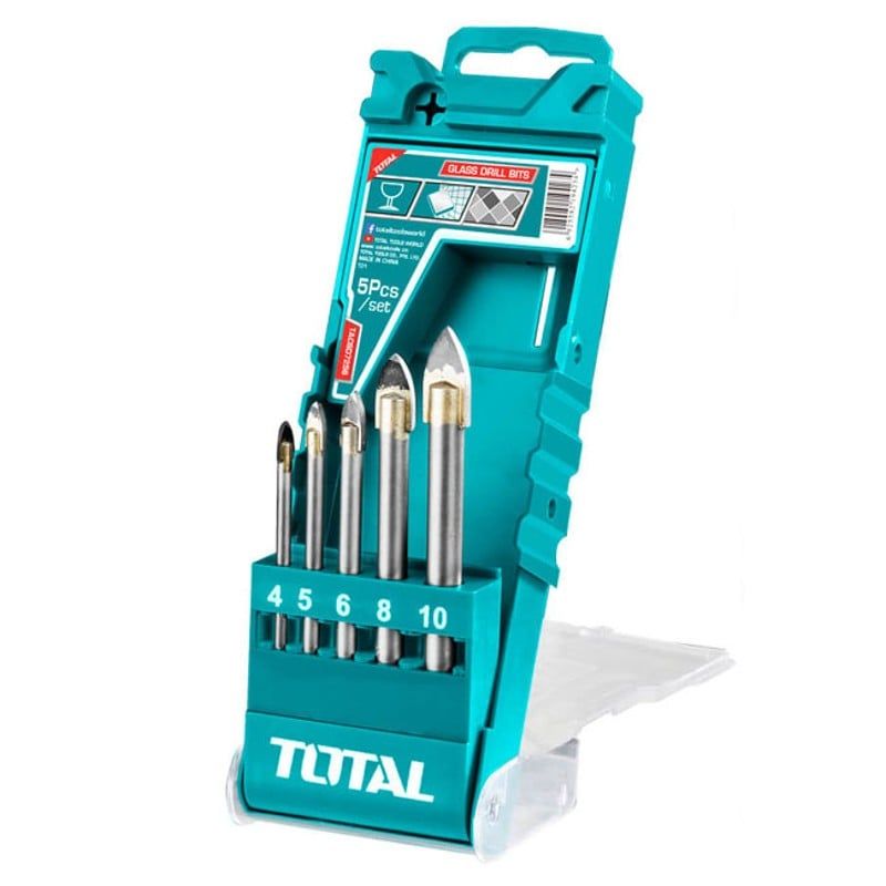  Bộ mũi khoan kiếng (kính) 5 chi tiết Total TACSD7256 4-10mm 