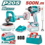  Combo Máy siết bu lông TIWLI2050 & Máy đánh bóng TAPLI2018 Tặng Máy xay Total TOSLI240686 