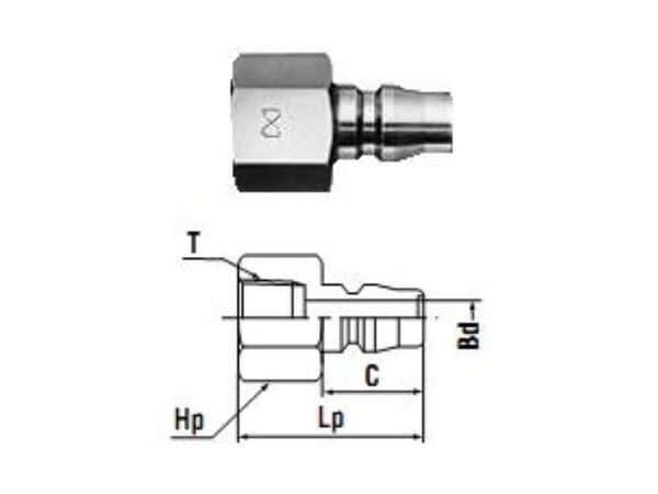  Khớp Nối Nhanh NITTO 20PF 