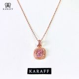  Dây Chuyền Nữ Karaff Jewel Dusk- Trang Sức Bạc 925 Mạ Vàng Hồng 