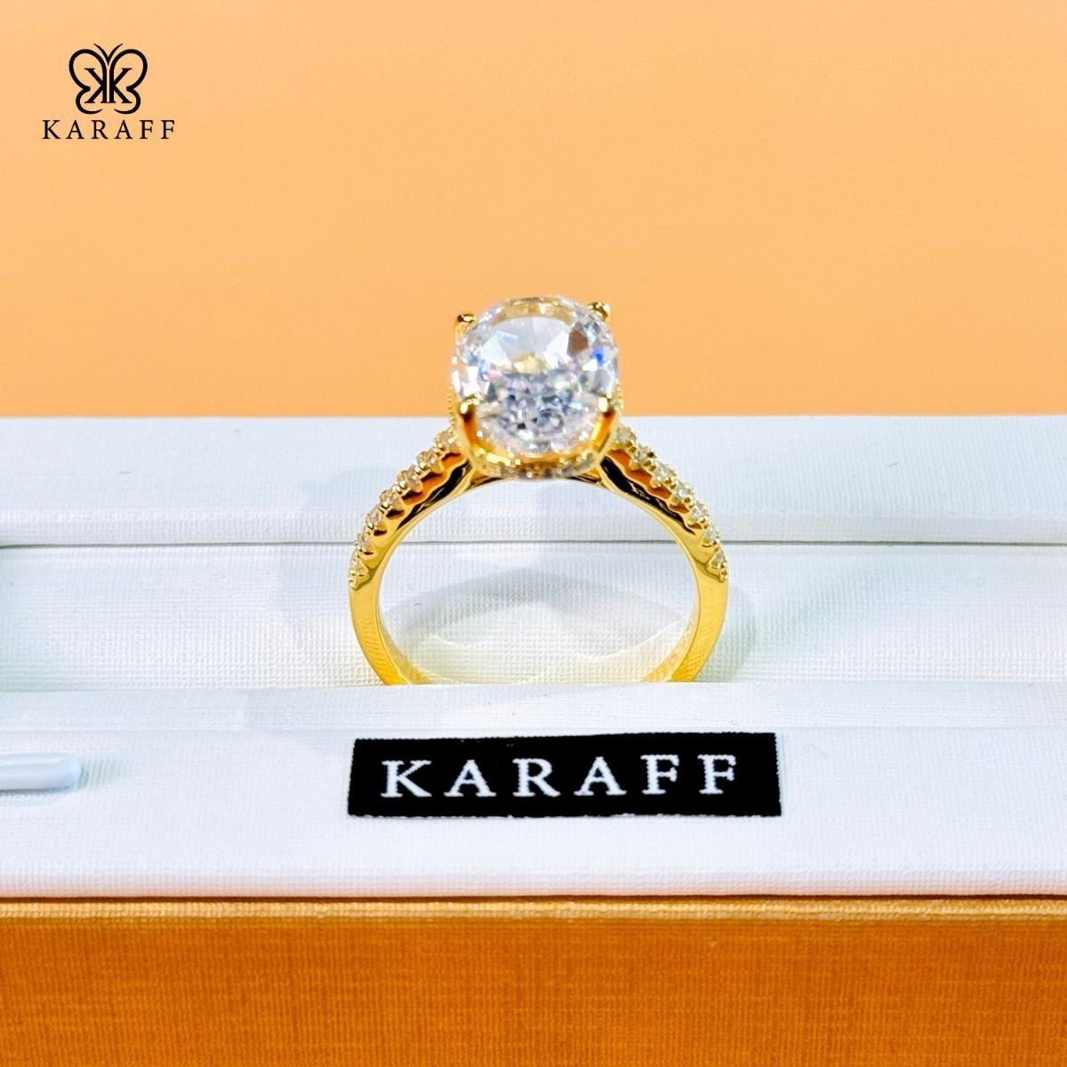  Nhẫn Karaff Aura Grand - Trang Sức Bạc 925 Mạ Vàng 24K 