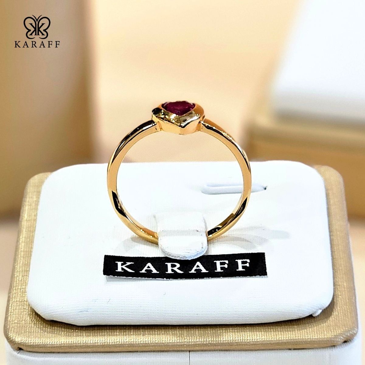  Nhẫn Karaff Flame Token - Trang Sức Bạc 925 Mạ Vàng 24K 
