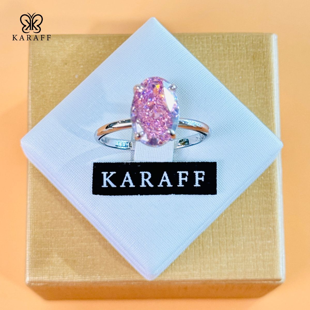  Nhẫn Karaff Dream Vow - Trang Sức Bạc 925 Mạ Vàng Trắng 