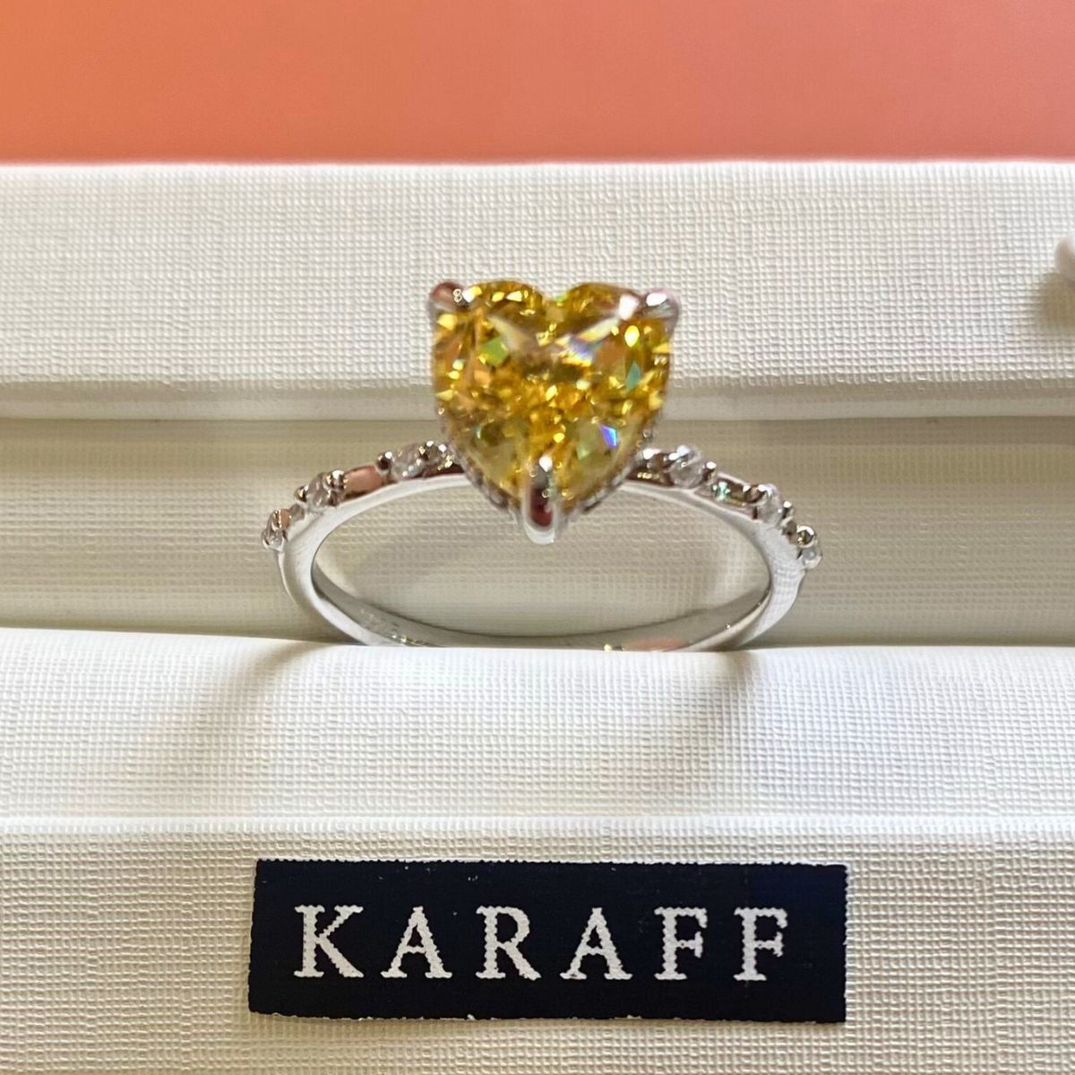  Nhẫn Karaff Sol Gem - Trang Sức Bạc 925 Mạ Vàng Trắng 