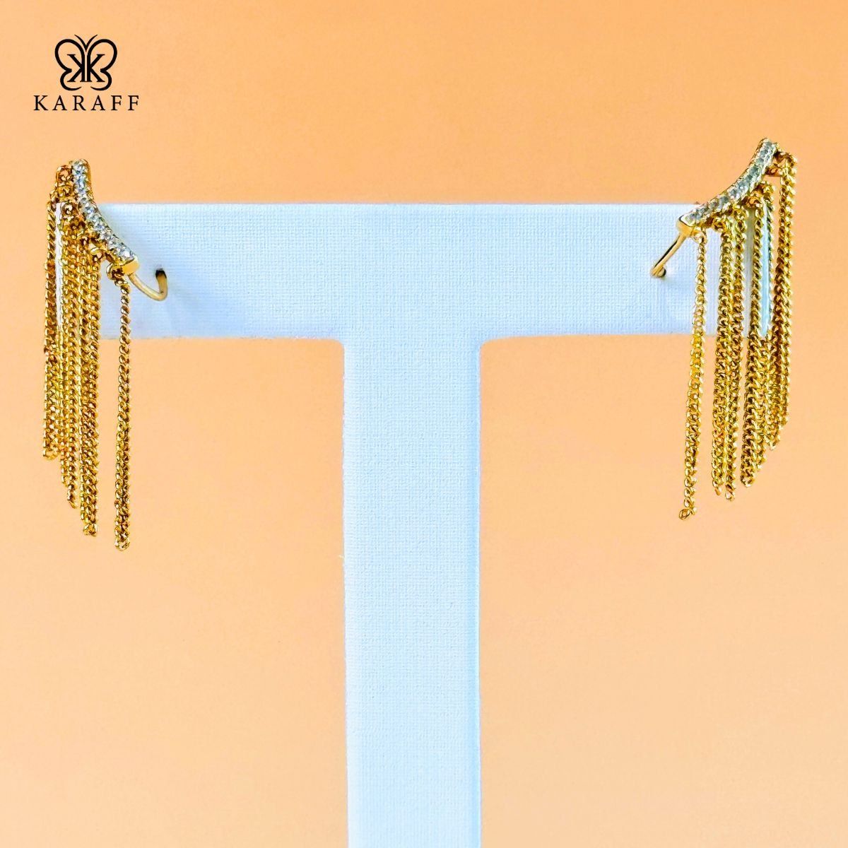  Khuyên Tai karaff Mien Rill - Trang Sức Bạc 925 Mạ Vàng 24K 