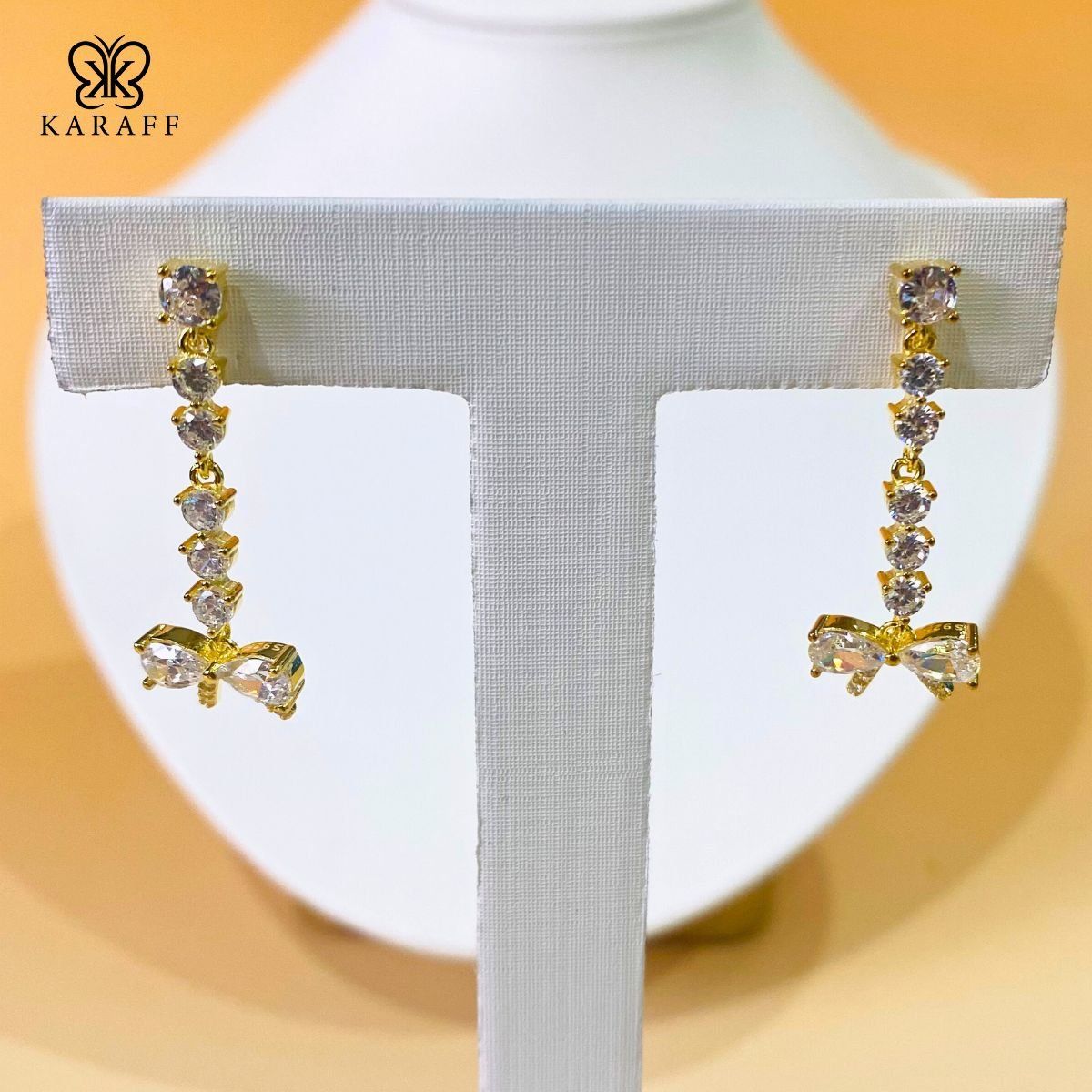  Khuyên Tai Karaff Sky Twinkle - Trang Sức Bạc 925 Mạ Vàng 24K 
