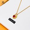 Dây Chuyền Karaff Ruby Locket - Trang Sức Bạc 925 Mạ Vàng 24K