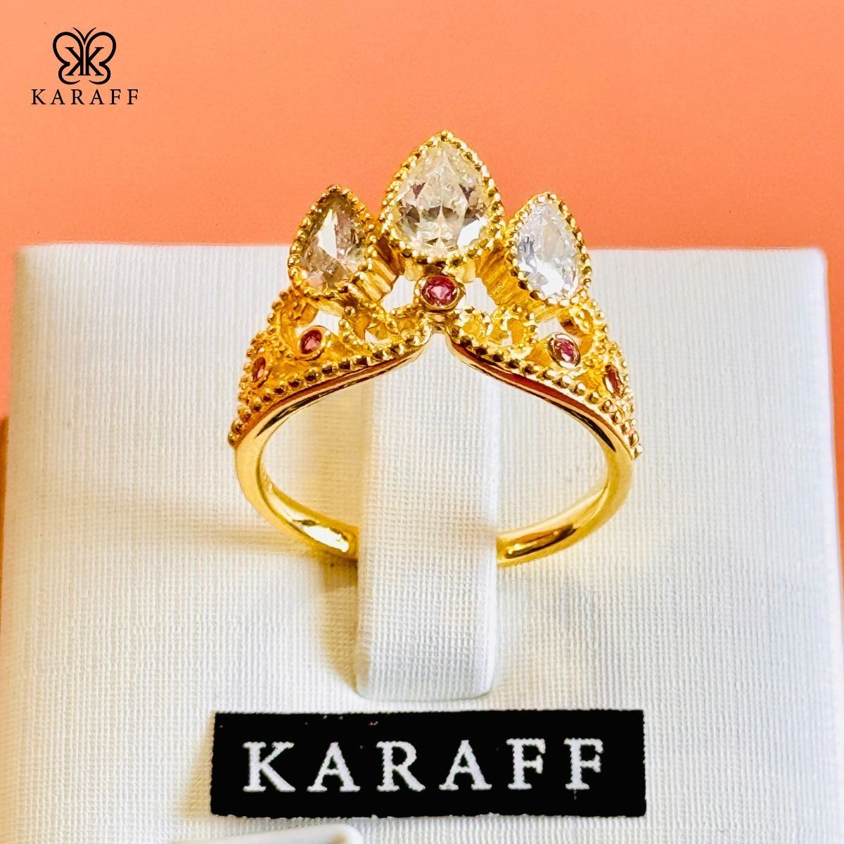  Nhẫn Karaff Monarch Tale - Trang Sức Bạc 925 Mạ Vàng 24K 