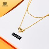  Dây Chuyền Nữ Karaff Vita Crest - Trang Sức Bạc 925 Mạ Vàng 24K 