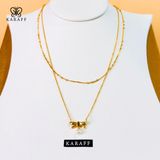  Dây Chuyền Nữ Karaff Vita Crest - Trang Sức Bạc 925 Mạ Vàng 24K 