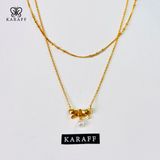  Dây Chuyền Nữ Karaff Vita Crest - Trang Sức Bạc 925 Mạ Vàng 24K 