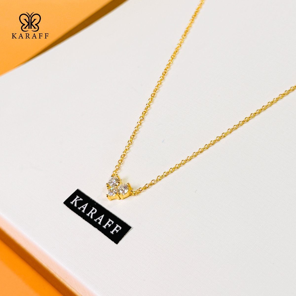  Dây Chuyền Karaff Flare Zest - Trang Sức Bạc 925 Mạ Vàng 24K 