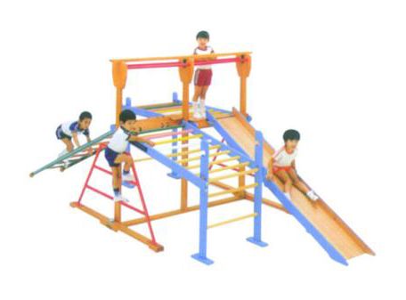 Bộ Liên Hoàn Vận Động Thang Leo Có Máng Trượt