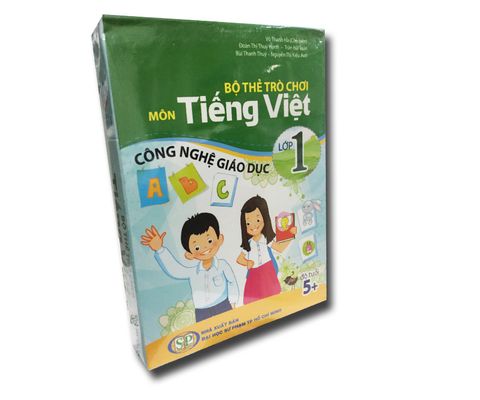 Bộ Thẻ Trò Chơi Tiếng Việt Lớp 1