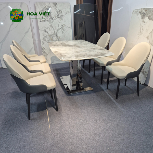 Bộ Bàn Ăn Siêu Tinh Thể Luxury  HV056