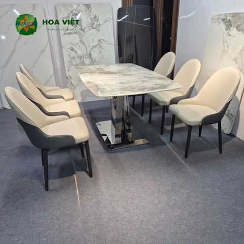 Bộ Bàn Ăn Siêu Tinh Thể Luxury  HV056