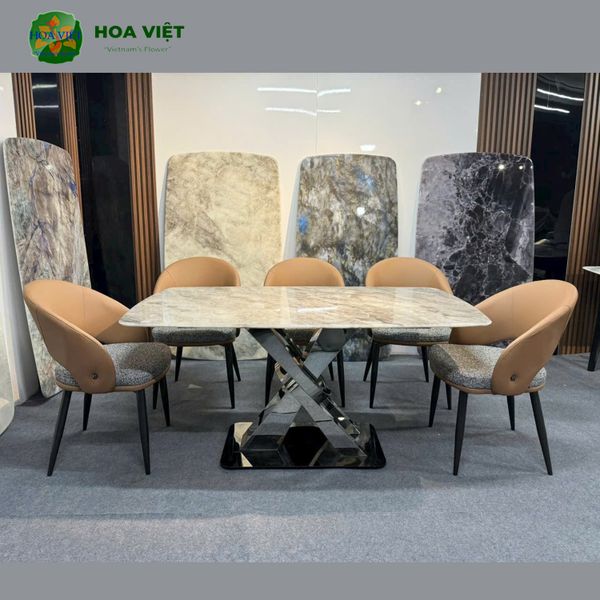 Bộ Bàn Ăn Siêu Tinh Thể Luxury 45