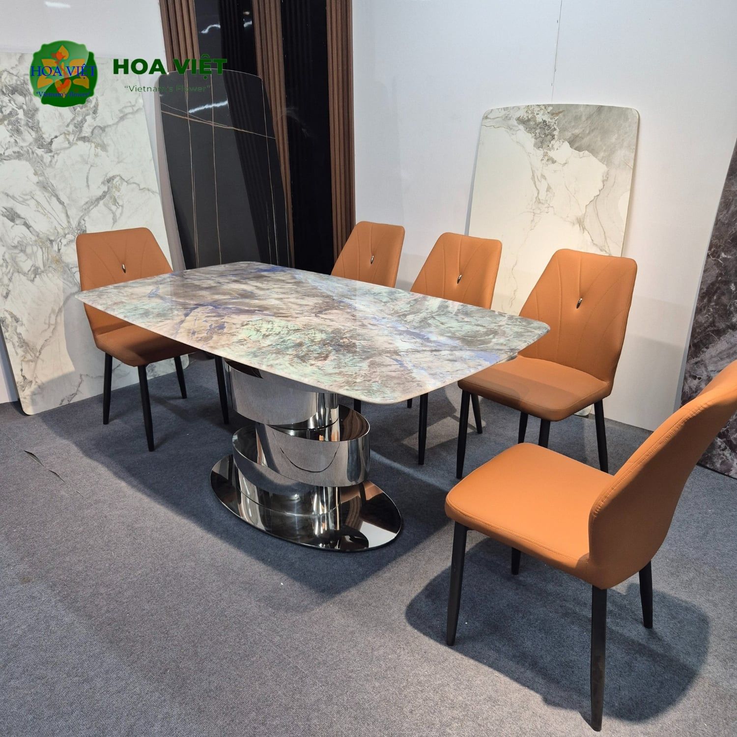 Bộ Bàn Ăn Siêu Tinh Thể Luxury 48