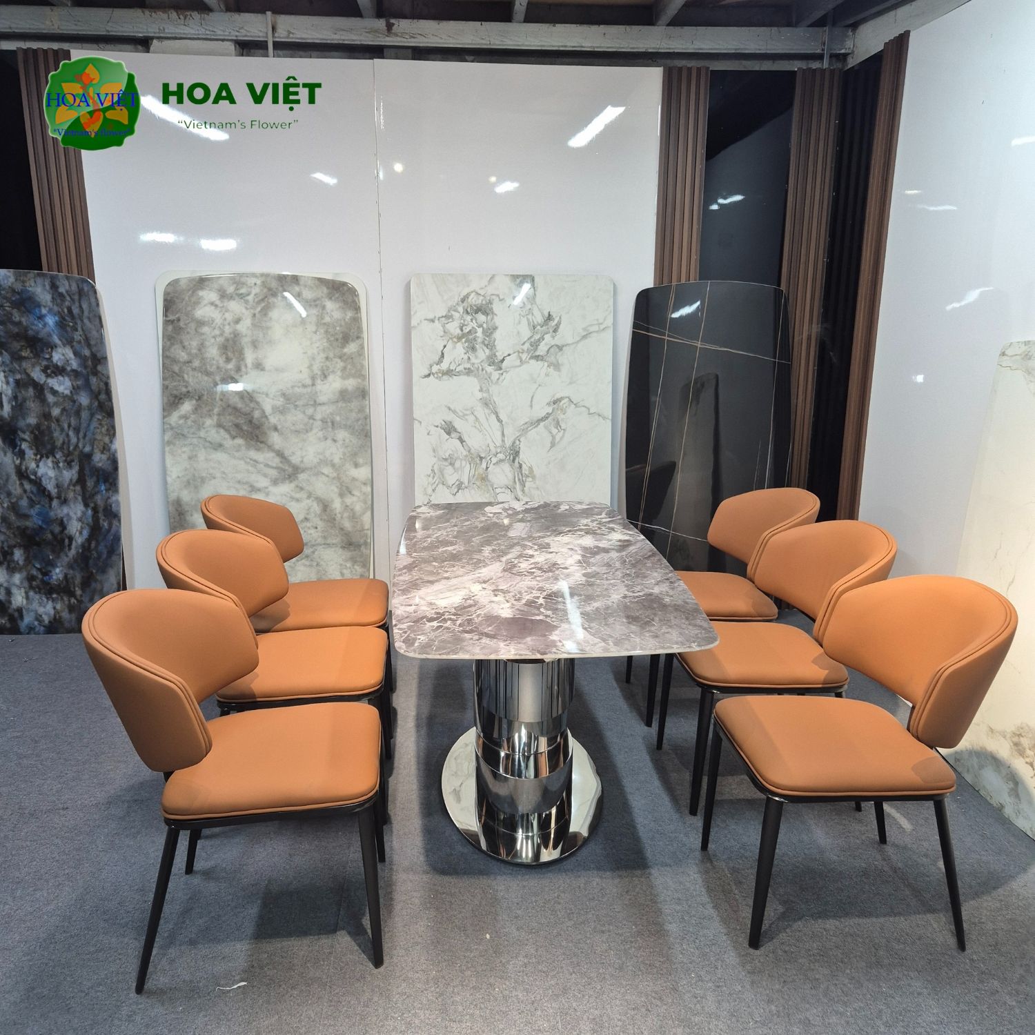 Bộ Bàn Ăn Siêu Tinh Thể Luxury 47