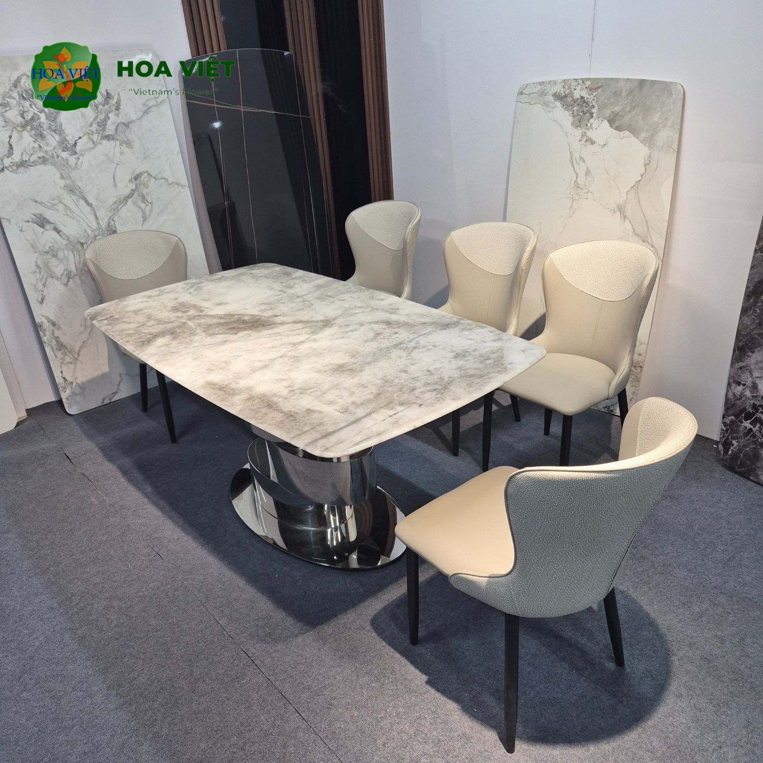 Bộ Bàn Ăn Siêu Tinh Thể Luxury 50