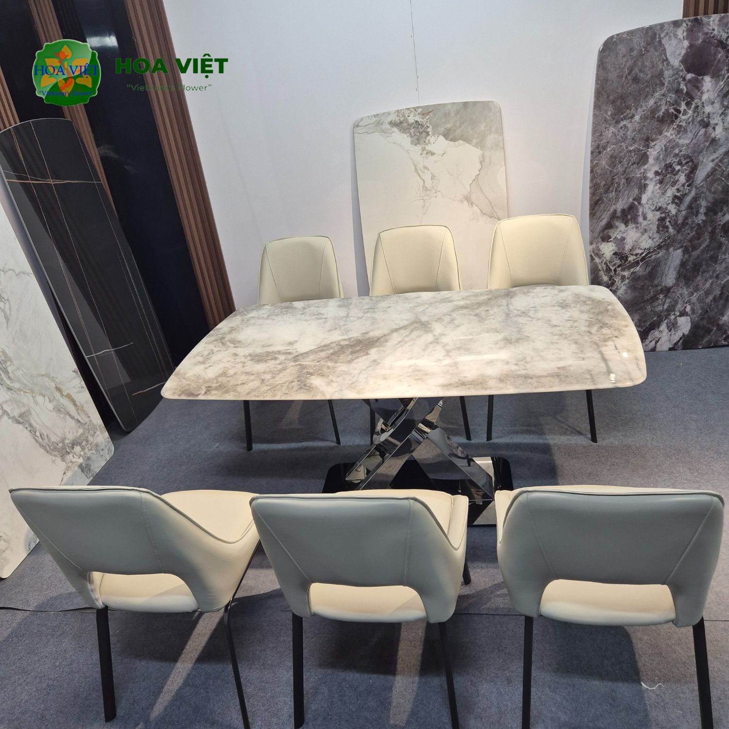 Bộ Bàn Ăn Siêu Tinh Thể Luxury 54