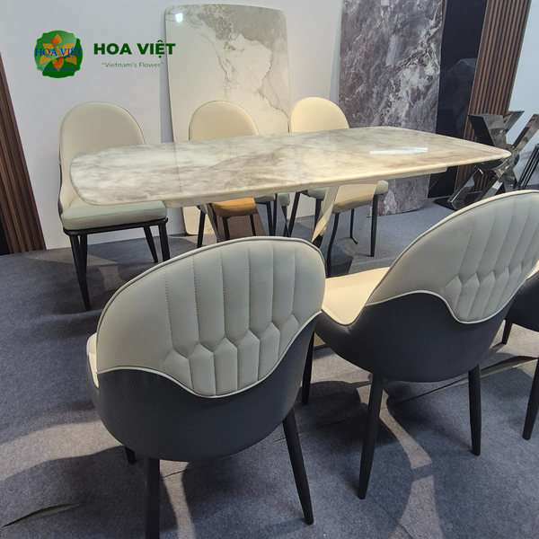 Bộ Bàn Ăn Siêu Tinh Thể Luxury  HV056