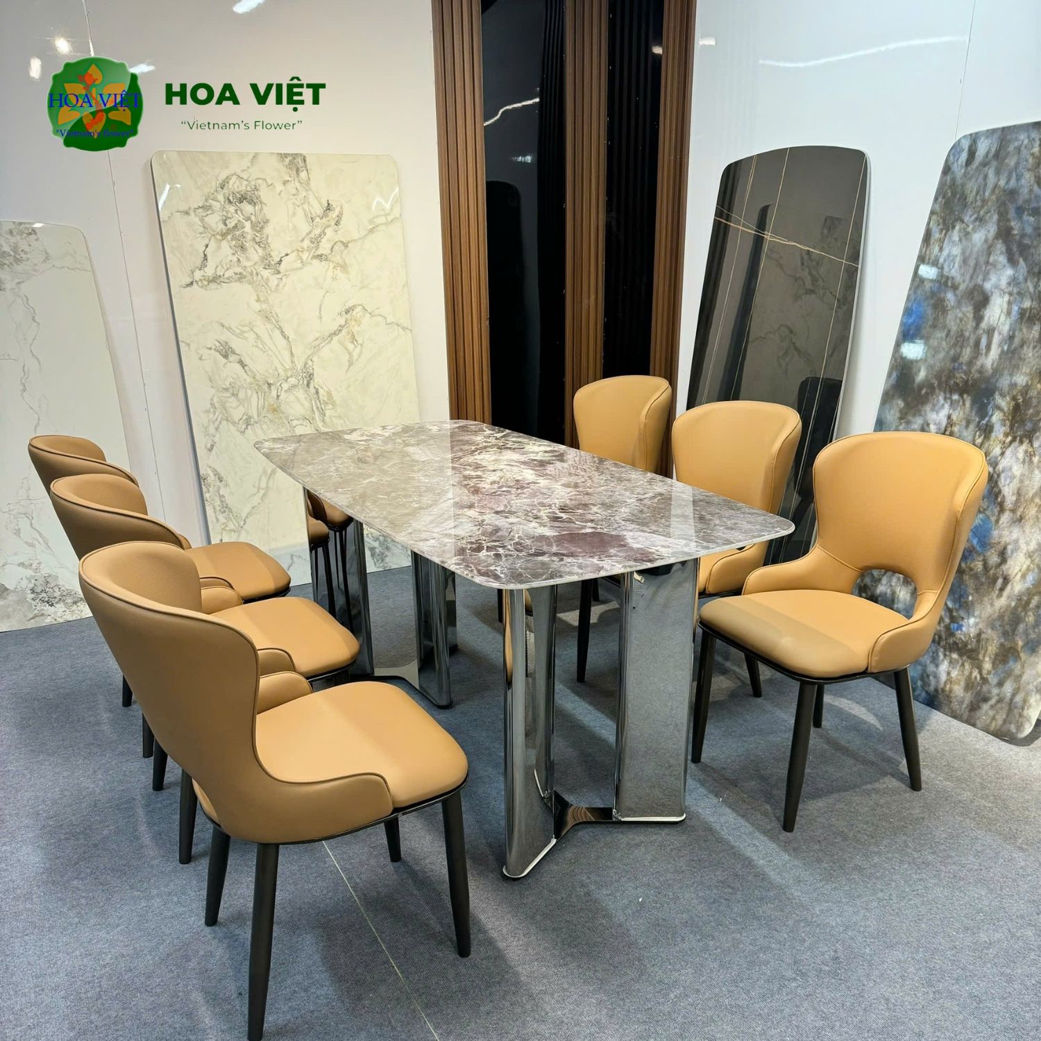 Bộ Bàn Ăn Siêu Tinh Thể Luxury 55