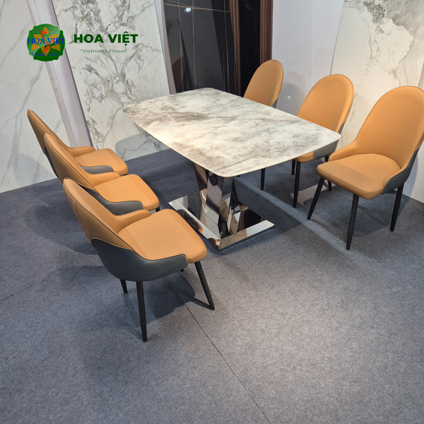 Bộ Bàn Ăn Siêu Tinh Thể Luxury  HV056