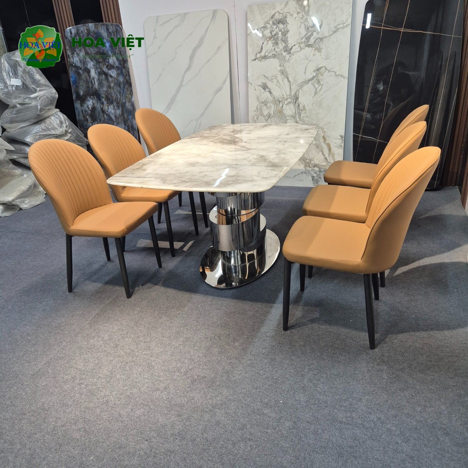 Bộ Bàn Ăn Siêu Tinh Thể Luxury 49