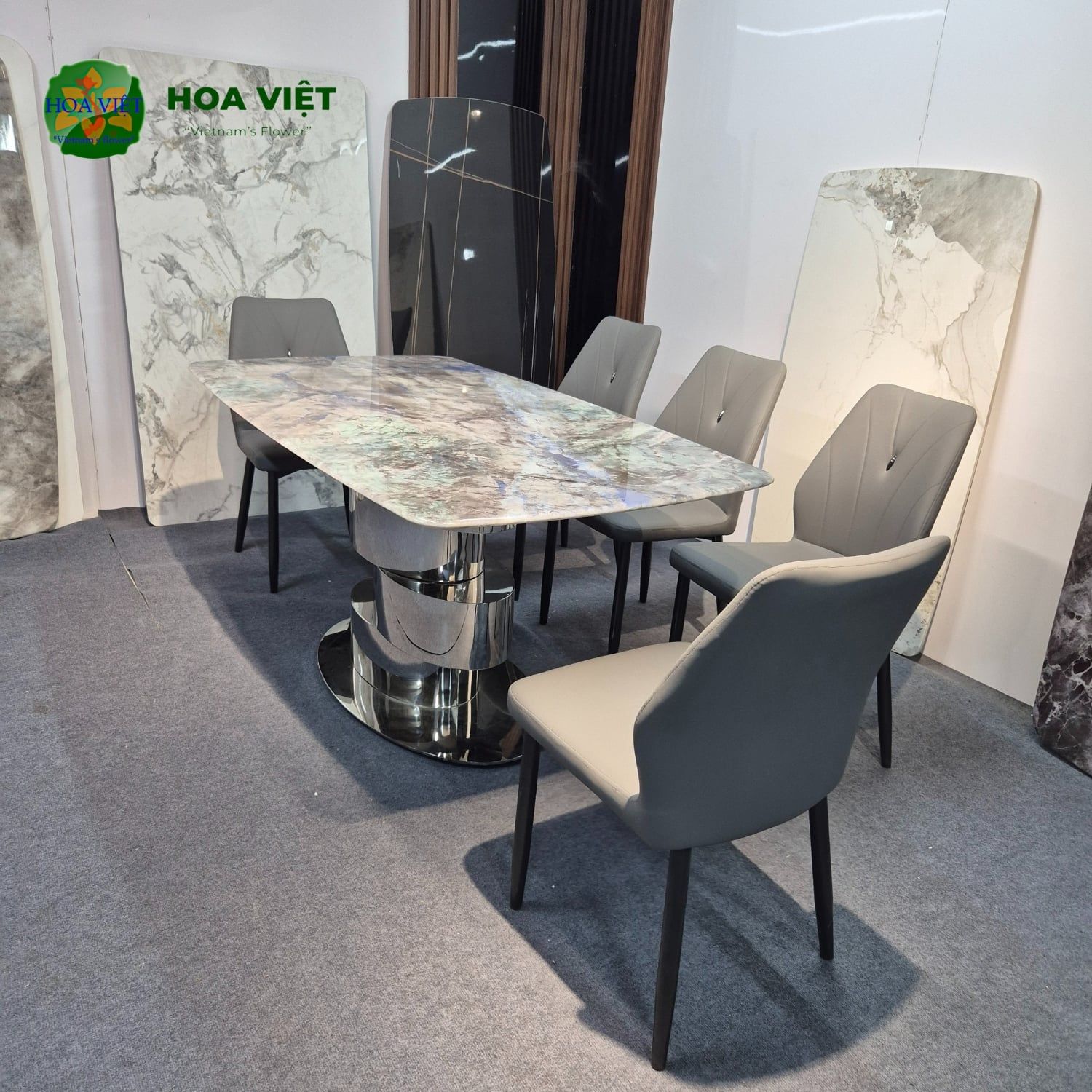 Bộ Bàn Ăn Siêu Tinh Thể Luxury 48