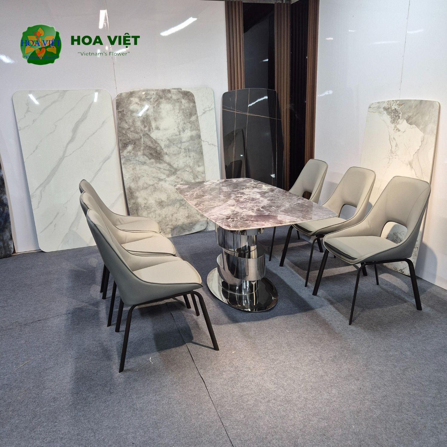 Bộ Bàn Ăn Siêu Tinh Thể Luxury 54