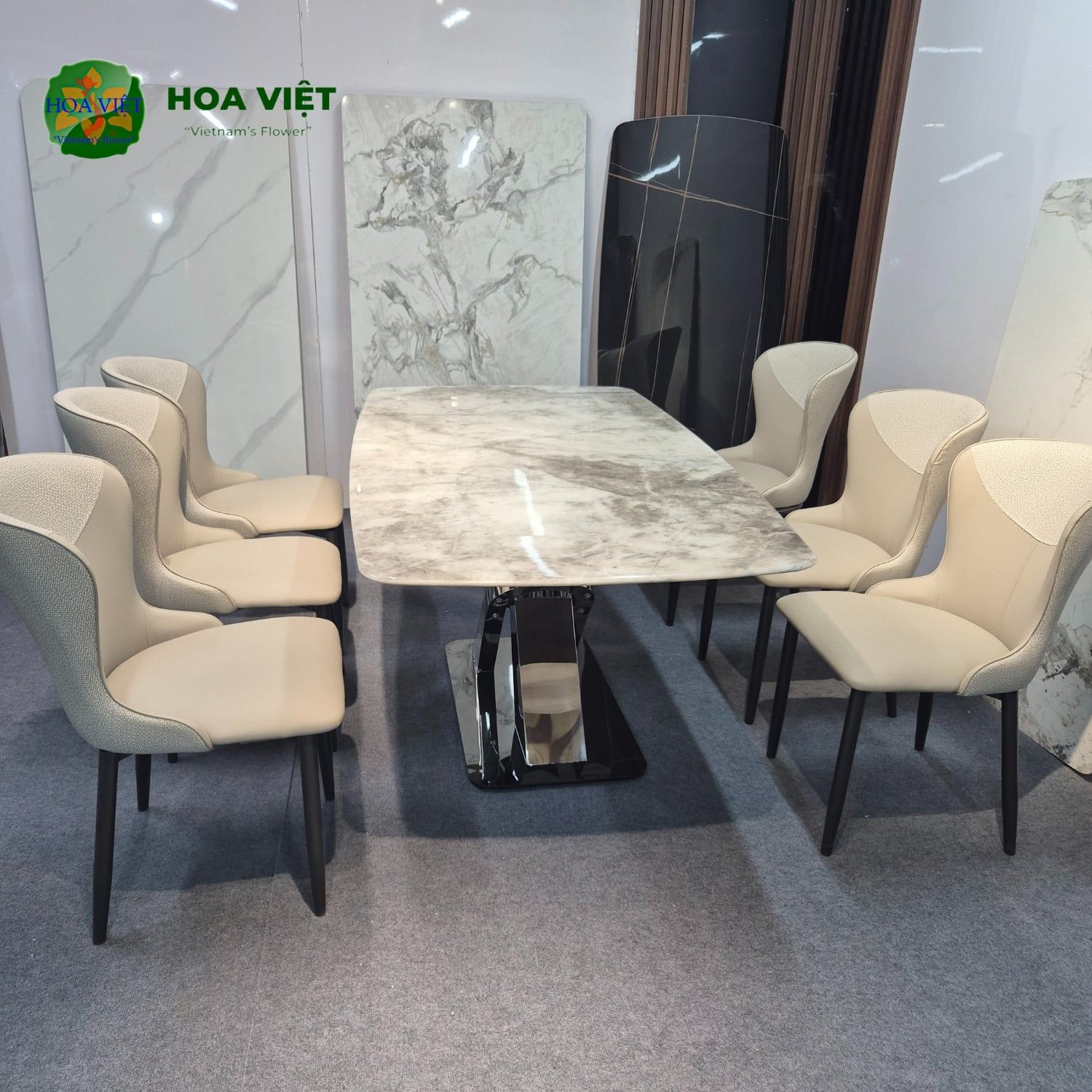 Bộ Bàn Ăn Siêu Tinh Thể Luxury 50