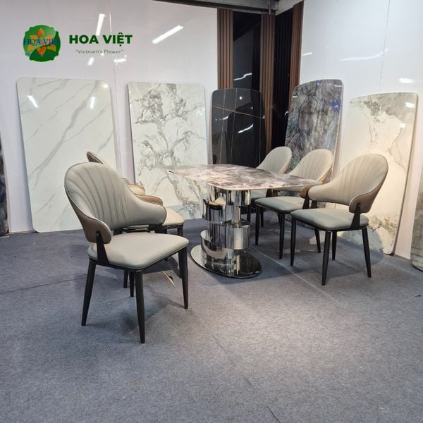 Bộ Bàn Ăn Siêu Tinh Thể Luxury 46