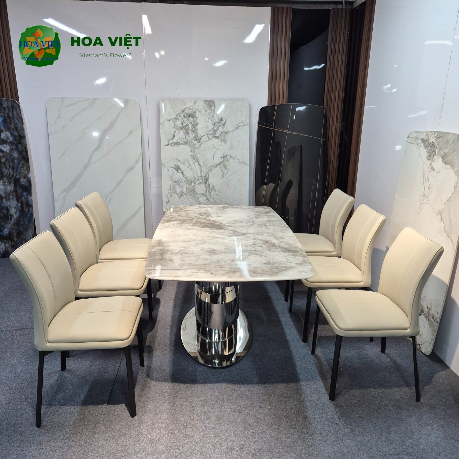 Bộ Bàn Ăn Siêu Tinh Thể Luxury 52