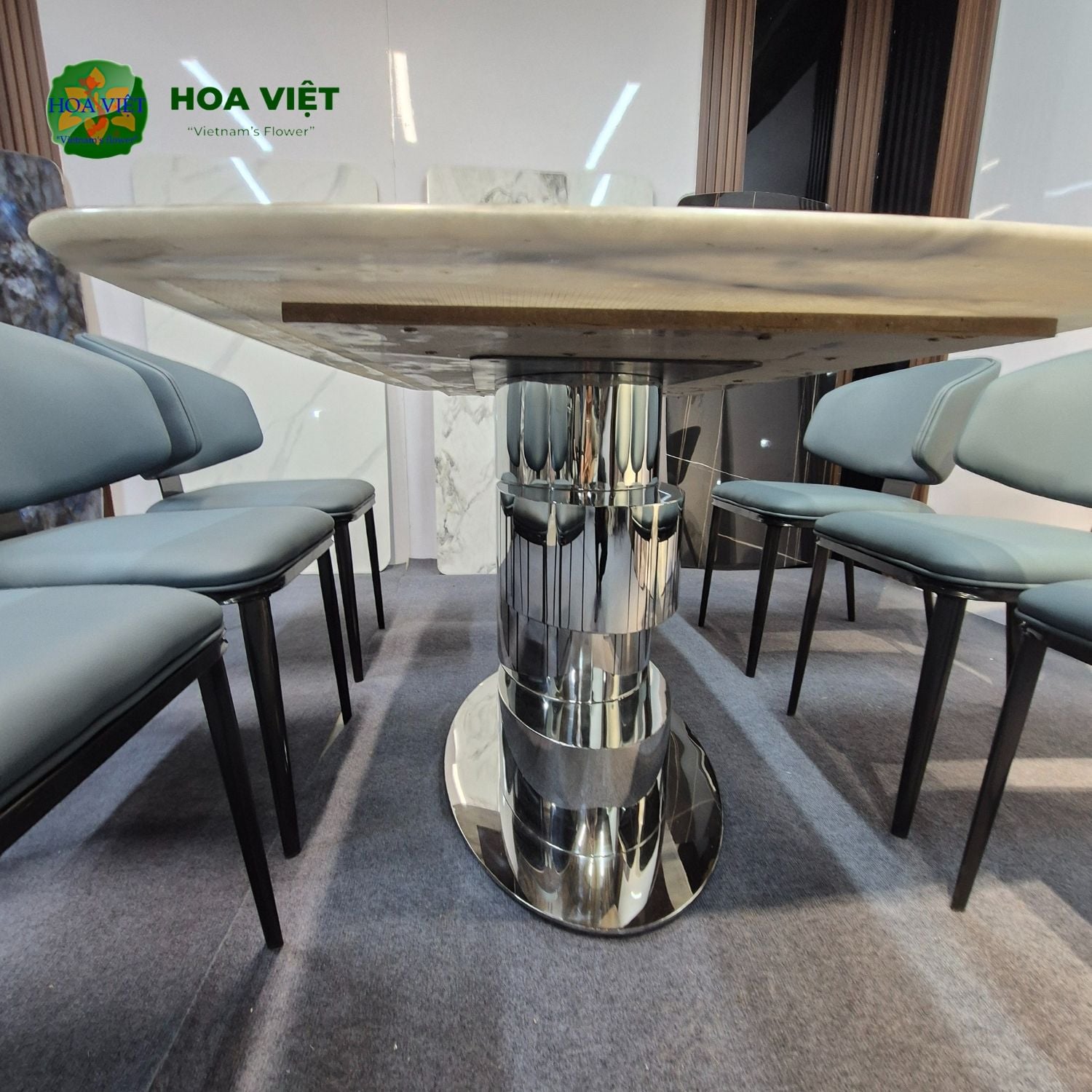 Bộ Bàn Ăn Siêu Tinh Thể Luxury 47