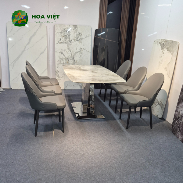 Bộ Bàn Ăn Siêu Tinh Thể Luxury  HV056