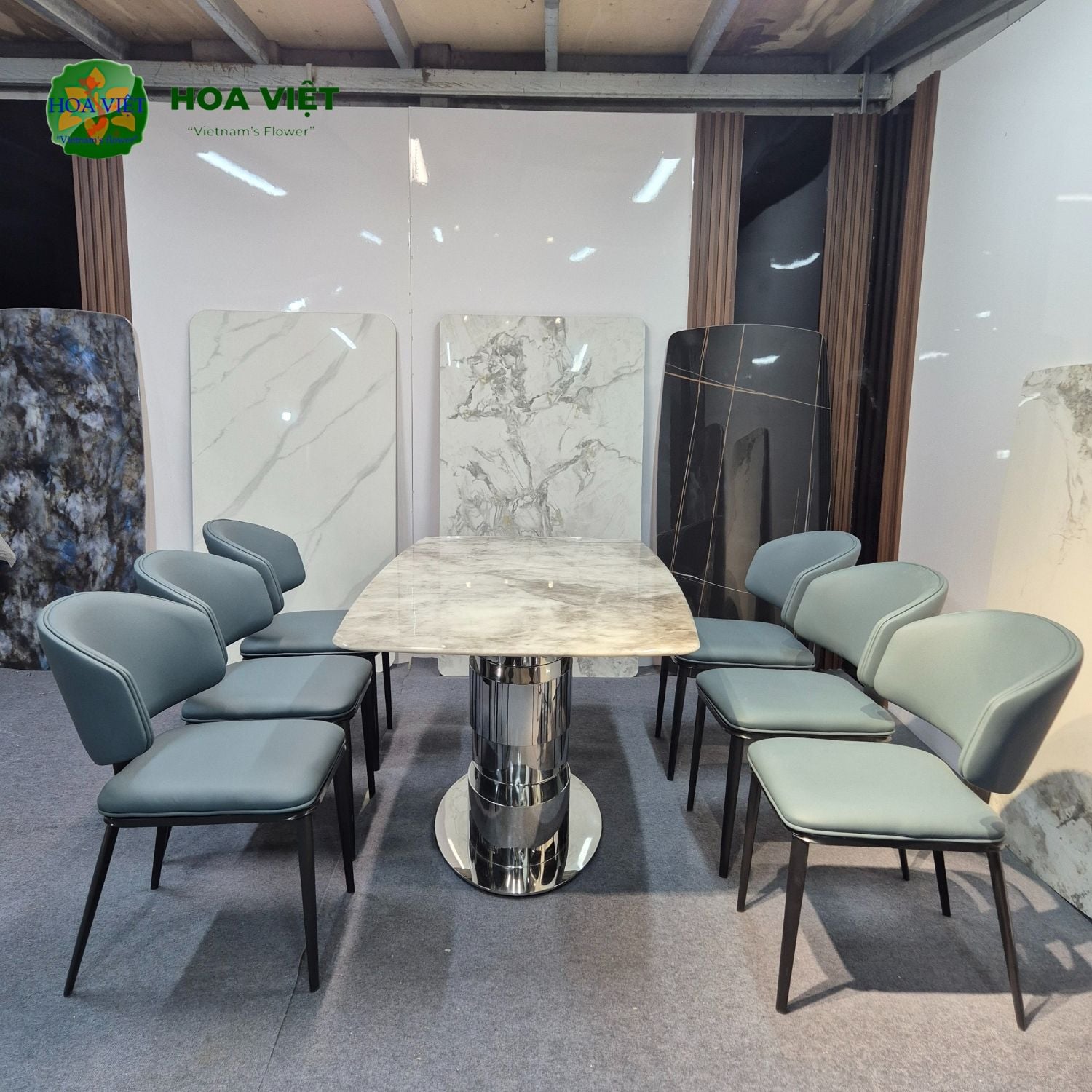 Bộ Bàn Ăn Siêu Tinh Thể Luxury 47