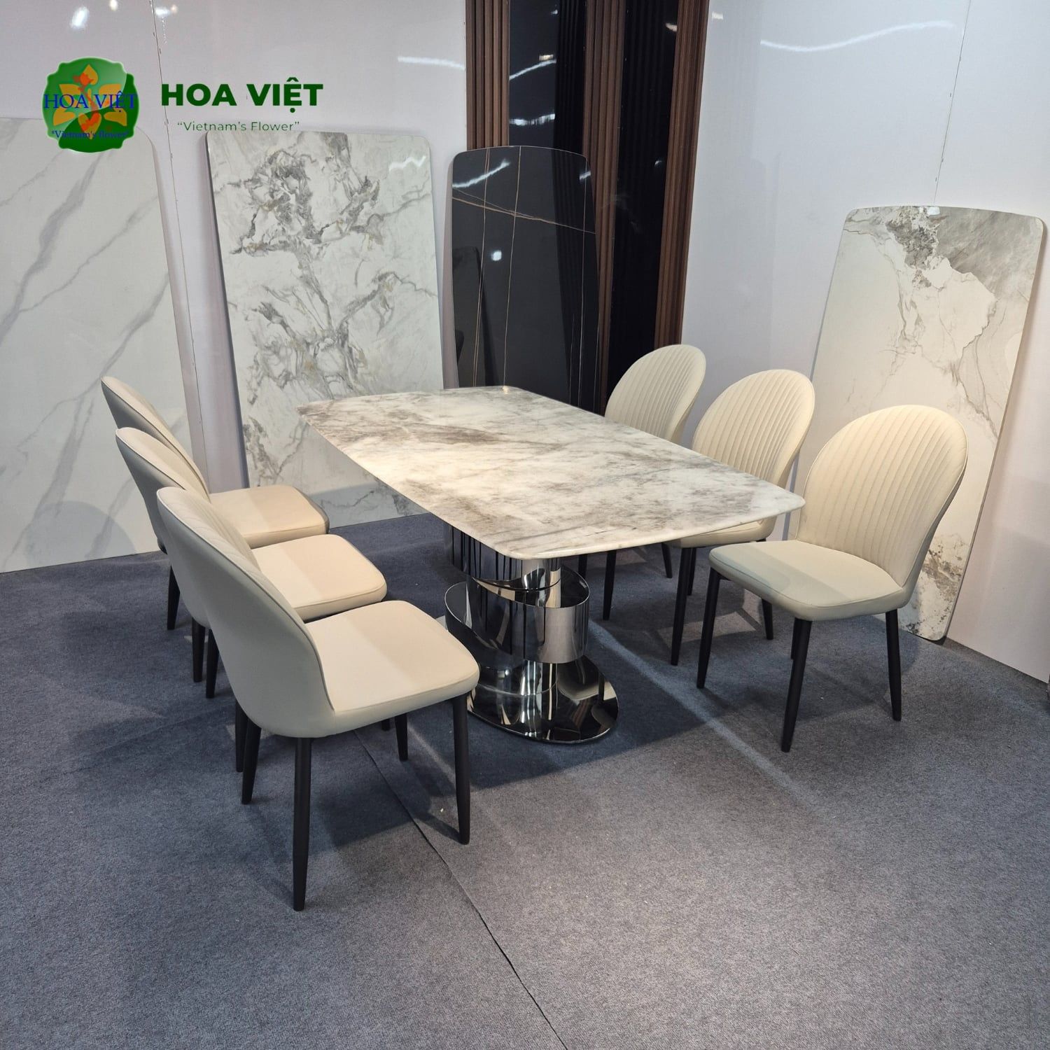 Bộ Bàn Ăn Siêu Tinh Thể Luxury 49