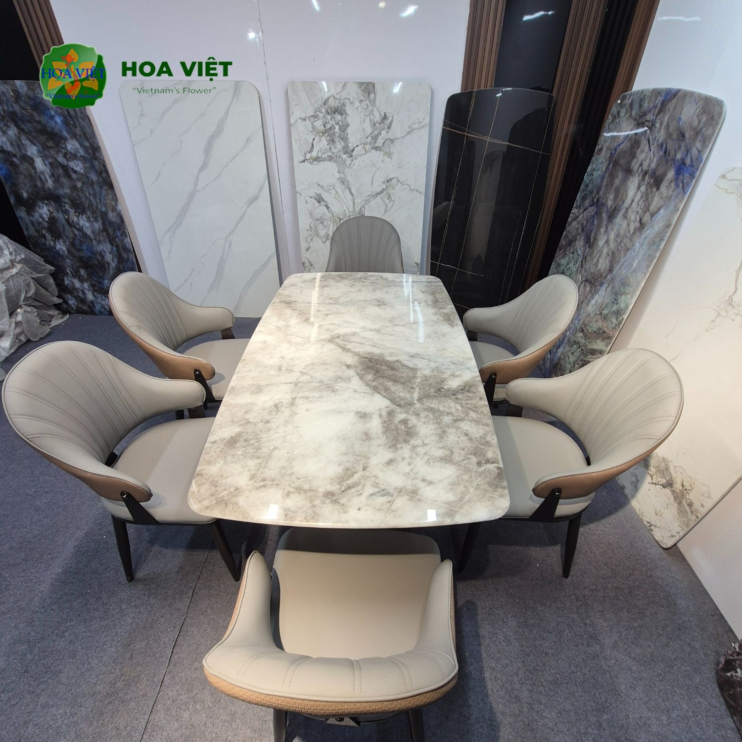 Bộ Bàn Ăn Siêu Tinh Thể Luxury 46