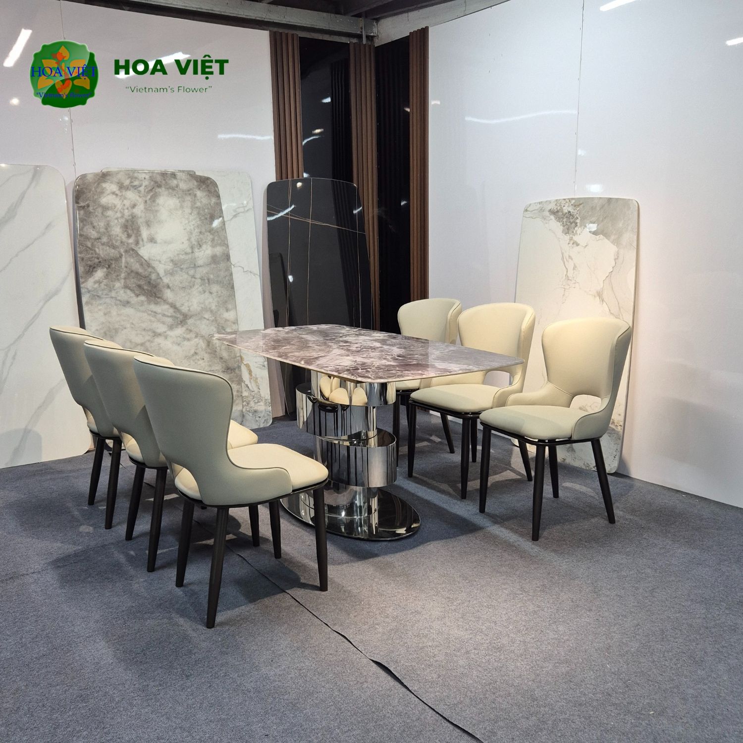 Bộ Bàn Ăn Siêu Tinh Thể Luxury 53