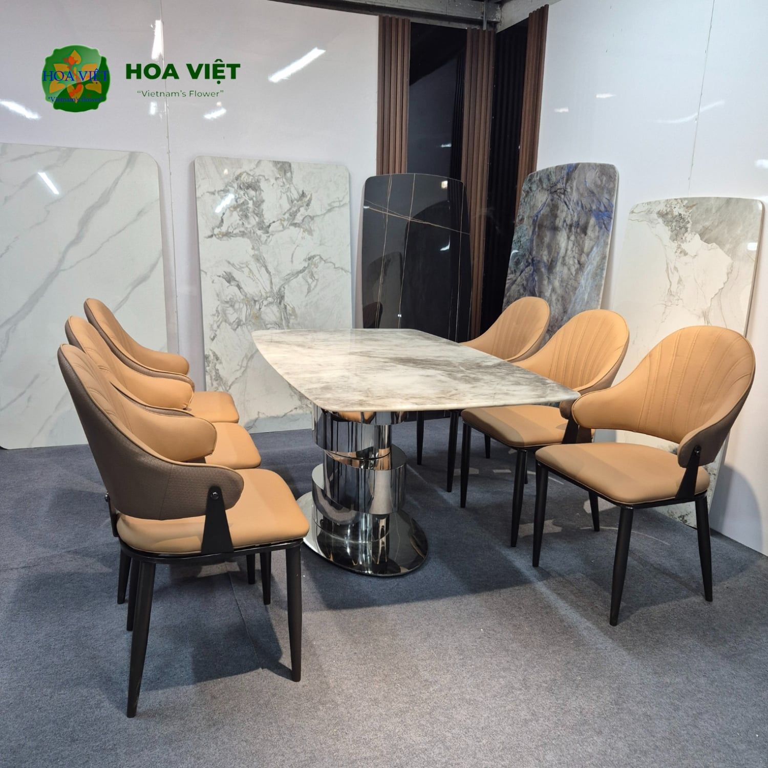 Bộ Bàn Ăn Siêu Tinh Thể Luxury 46