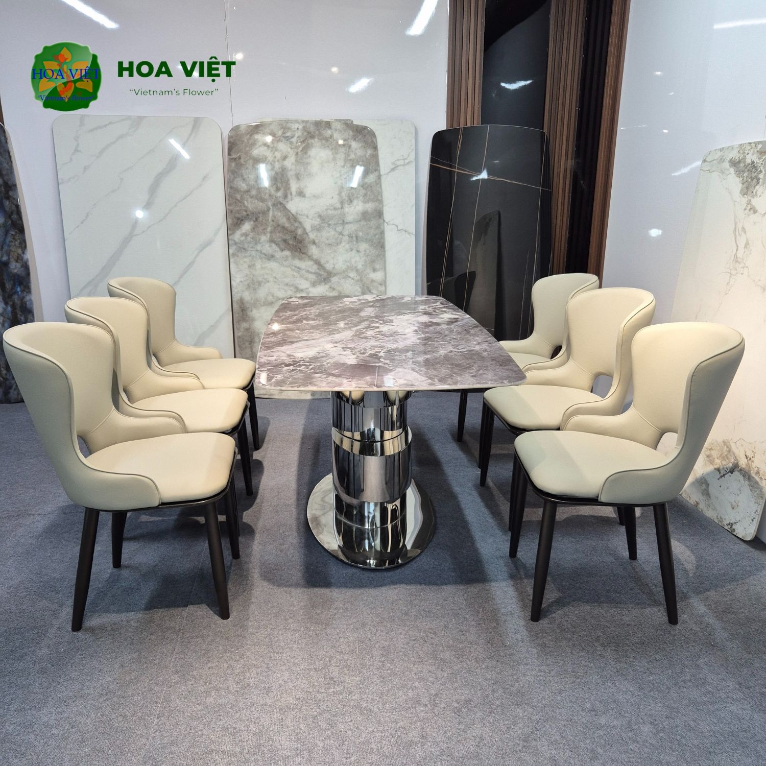 Bộ Bàn Ăn Siêu Tinh Thể Luxury 53