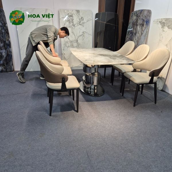 Bộ Bàn Ăn Siêu Tinh Thể Luxury 46