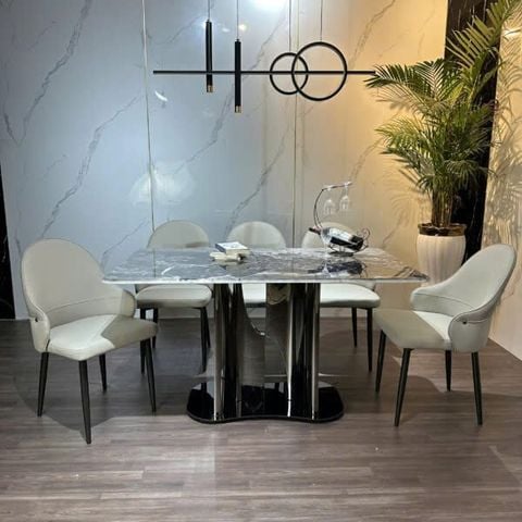 Bộ Bàn Ăn Siêu Tinh Thể Luxury  HV022