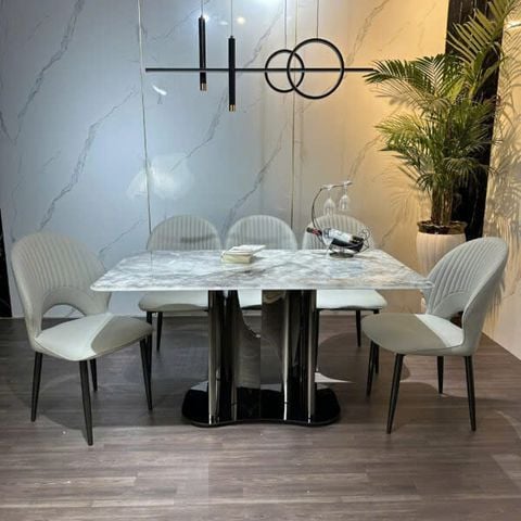 Bộ Bàn Ăn Siêu Tinh Thể Luxury  HV023