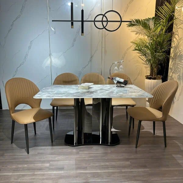 Bộ Bàn Ăn Siêu Tinh Thể Luxury  HV023